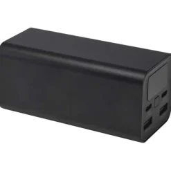 Acamar powerbank do laptopa o pojemności 20 000 mAh i mocy 70 W z aluminium z recyklingu / Czarny 12444090