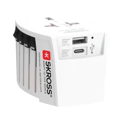 Adapter podróżny SKROSS MUV 2 / Biały VSK12-02