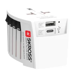 Adapter podróżny SKROSS MUV 2 / Biały VSK12-02