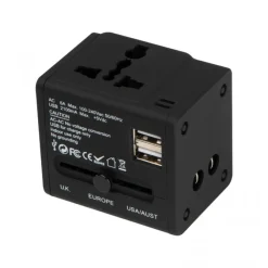 Adapter podróżny TADDEO / Czarny 4083803