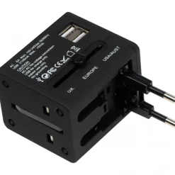 Adapter podróżny TADDEO / Czarny 4083803