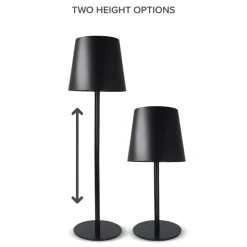 Ładowalna lampa stołowa / Czarny LT91102-N0002