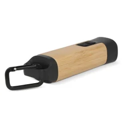 Ładowalna latarka R-ABS & Bamboo / Czarny LT93318-N0002