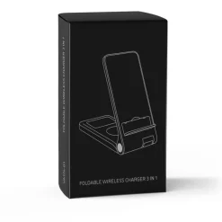 Ładowarka bezprzewodowa 15W Exclusive Collection, 3 w 1, stojak na telefon | Zita / Czarny VA124-03