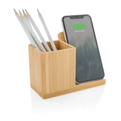 Ładowarka bezprzewodowa 10W, organizer na biurko Ontario / Czarny P308.401