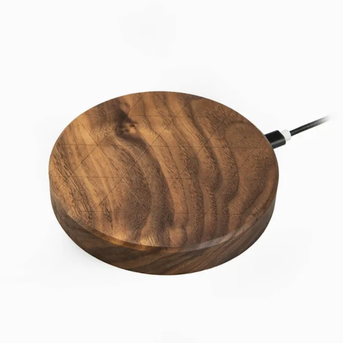 Ładowarka indukcyjna Slim Circle / Drewniany - orzech BWD06724