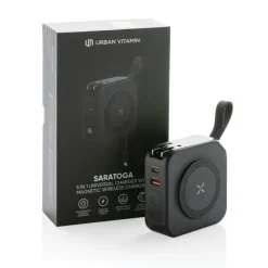 Ładowarka 5 w 1 Urban Vitamin Saratoga / Czarny P301.951