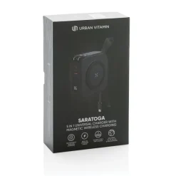 Ładowarka 5 w 1 Urban Vitamin Saratoga / Czarny P301.951