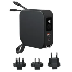Ładowarka 5 w 1 Urban Vitamin Saratoga / Czarny P301.951