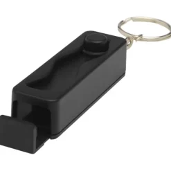 Aggia podstawka pod telefon z bambusa z zabawką sensoryczną z tworzyw sztucznych pochodzących z recyklingu / Czarny 12446090