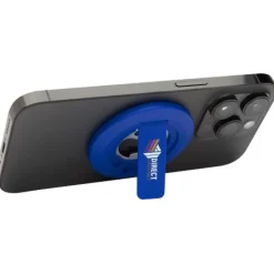 Ain podstawka na telefon z mocowaniem magnetycznym, z tworzyw sztucznych pochodzących z recyklingu z otwieraczem do butelek  / Czarny 12446190