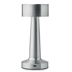 Akumulatorowa metalowa lampa stoło / Srebrny Mat MO2478-16