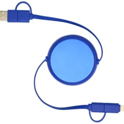 Alasia zwijany kabel do synchronizacji danych i szybkiego ładowania 5 w 1 45 W o długości 100 cm z tworzyw sztucznych i aluminium pochodzących z recyklingu / Srebrny 12442081