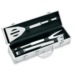 Aluminiowa walizka do barbecue / Srebrny IT3475-14