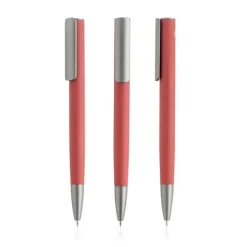 Aluminiowy długopis z gumowym wykończeniem / Rubal / Dark Red IP13158553
