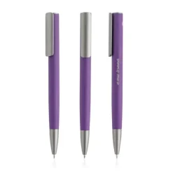 Aluminiowy długopis z gumowym wykończeniem / Rubal / Czarny IP13158511