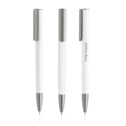 Aluminiowy długopis z gumowym wykończeniem / Rubal / Biały IP13158500