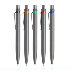 Aluminiowy długopis z recyklingu z kolorowym akcentem / Alur / Pomarańczowy IP13155232