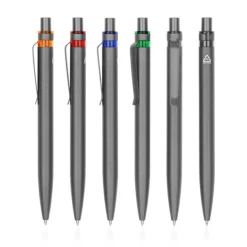 Aluminiowy długopis z recyklingu z kolorowym akcentem / Alur / Czerwony IP13155252