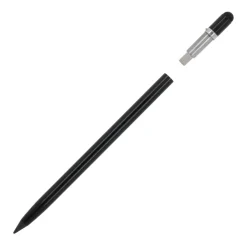 Aluminiowy ołówek o długiej żywotności z gumką / Czarny LT91599-N0002