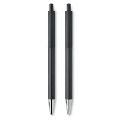 Aluminiowy zestaw piśmienniczy z r / Czarny MO2567-03