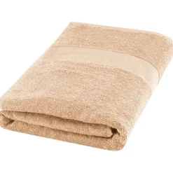 Amelia bawełniany ręcznik kąpielowy o gramaturze 450 g/m² i wymiarach 70 x 140 cm / Beżowy 11700202