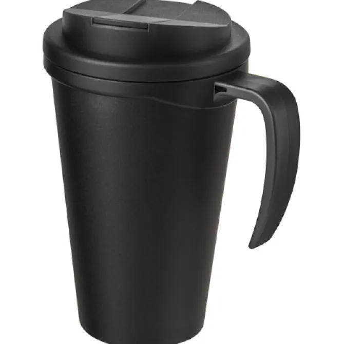 Americano® Grande 350 ml mug with spill-proof lid / Czarny błyszczący 21042100