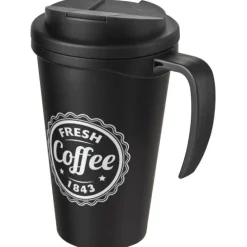 Americano® Grande 350 ml mug with spill-proof lid / Czarny błyszczący 21042100