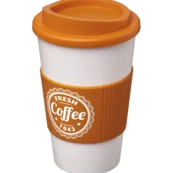Americano® 350 ml termoizolowany kubek z uchwytem / Pomarańczowy 22000231