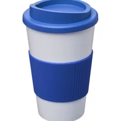 Americano® 350 ml termoizolowany kubek z uchwytem / Średnioniebieski 22000252