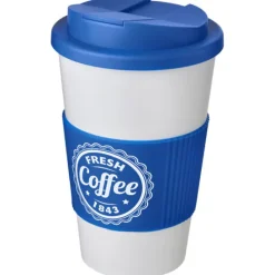 Americano® 350 ml tumbler with grip & spill-proof lid / Niebieski 21069617
