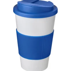 Americano® 350 ml tumbler with grip & spill-proof lid / Niebieski 21069617