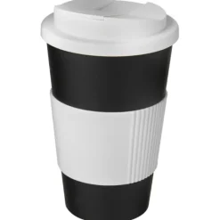 Americano® 350 ml tumbler with grip & spill-proof lid / Czerwony 21069616