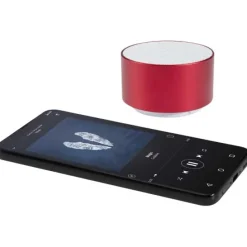 Ankaa bezprzewodowy głośnik Bluetooth® o mocy 3 W z recyklingowanego aluminium / Czerwony 12448621