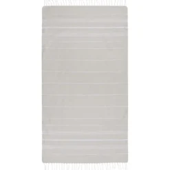 Anna bawełniany ręcznik hammam o gramaturze 150 g/m² i wymiarach 100 x 180 cm / Beżowy 11333502