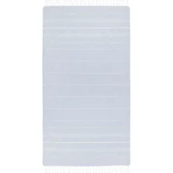 Anna bawełniany ręcznik hammam o gramaturze 150 g/m² i wymiarach 100 x 180 cm / Jasnoniebieski 11333550