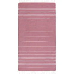 Anna bawełniany ręcznik hammam o gramaturze 150 g/m² i wymiarach 100 x 180 cm / Czerwony 11333521