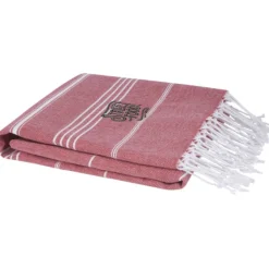Anna bawełniany ręcznik hammam o gramaturze 150 g/m² i wymiarach 100 x 180 cm / Czerwony 11333521