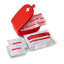 Apteczka w plastikowym opakowaniu, 9 el. / Czerwony V5475-05
