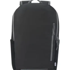 Aqua wodoodporny plecak z recyklingu z certyfikatem GRS na 15-calowego laptopa o pojemności 21 l / Czarny 13004390