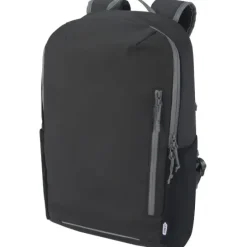 Aqua wodoodporny plecak z recyklingu z certyfikatem GRS na 15-calowego laptopa o pojemności 21 l / Czarny 13004390