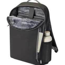 Aqua wodoodporny plecak z recyklingu z certyfikatem GRS na 15-calowego laptopa o pojemności 21 l / Czarny 13004390