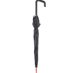Automatycznie otwierana parasolka laska 23'' / Czarny / czerwony LT97109-N0221