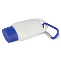 Balsam przeciwsłoneczny z karabińczykiem SPF30 z materiału z recyklingu 30ml / Czerwony LT91838-N0021