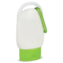 Balsam przeciwsłoneczny z karabińczykiem SPF30 z materiału z recyklingu 30ml / Jasnozielony LT91838-N0032