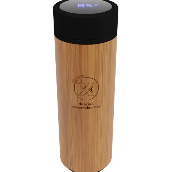 Bambusowa butelka smart o pojemności 500 ml SCX.design D11 / Drewno 2PX05671