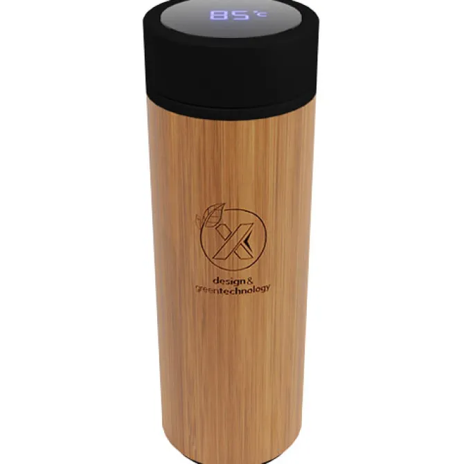 Bambusowa butelka smart o pojemności 500 ml SCX.design D11 / Drewno 2PX05671