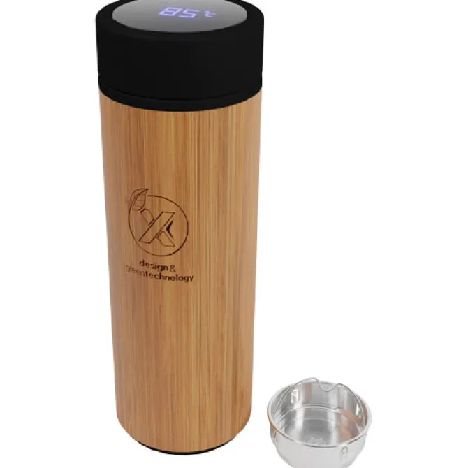 Bambusowa butelka smart o pojemności 500 ml SCX.design D11 / Drewno 2PX05671