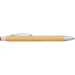 Bambusowy długopis, touch pen / Czerwony V9335-05