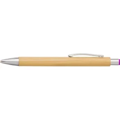 Bambusowy długopis, touch pen / Fuksja V9335-31